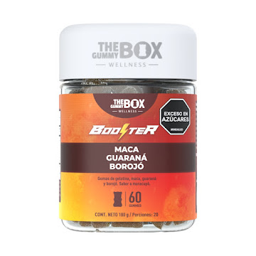 Gomas Masticables The Gummy Box Booster Frasco x 180 g  