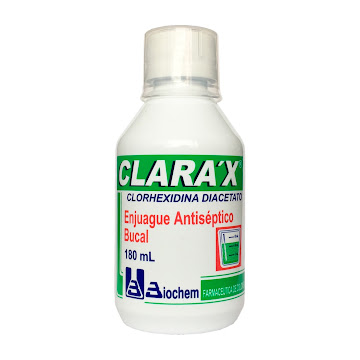 Clara X Clorhexidina Diacetato 0.2% Biochem Frasco x 180 ml  