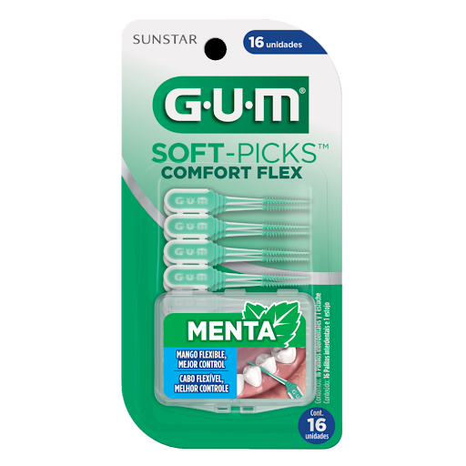 Cepillo Interdental Gum Soft Picks Comfort Flex Menta x 16 und