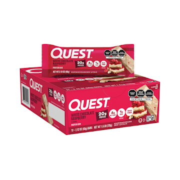 Barra De Proteína Quest Chocolate Blanco Frambuesa x 60 gr  