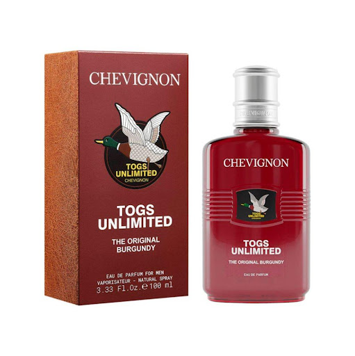 TOGS UNLIMITED THE ORIGINAL BURGUNDY EDP FMN 100 ML CHEVIGNON 100 ml x 1 He creado este acorde alrededor de un lujoso corazón de Oud y Cuero, asociado a una hermosa calidad de Rosa Reciclada y un toque adictivo de azafrán. La fragancia se abre con un acorde especiado y chi