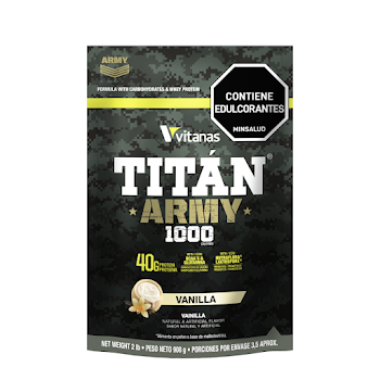 Proteína Titan Army Sabor Vainilla Bolsa x 908 gr  