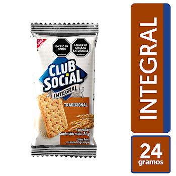 Galleta Club Social Integral Fracción Empaque x 24 gr   
