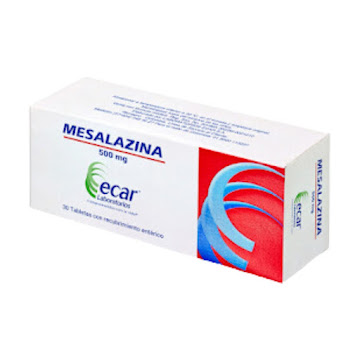 Mesalazina 500 mg Ecar   Caja x 30 Tabletas  