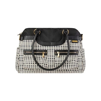 Solo Online Pañalera Jj Cole Satchel   Bag Negro Con Blanco X 1 Unidad 