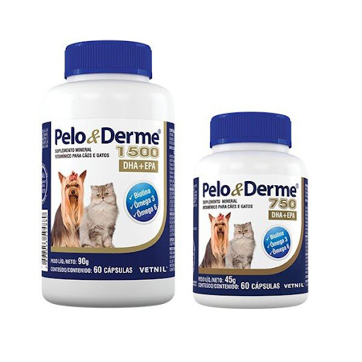 PELO Y DERME 1500 X 60 CAPSULAS VETNIL  x 60 