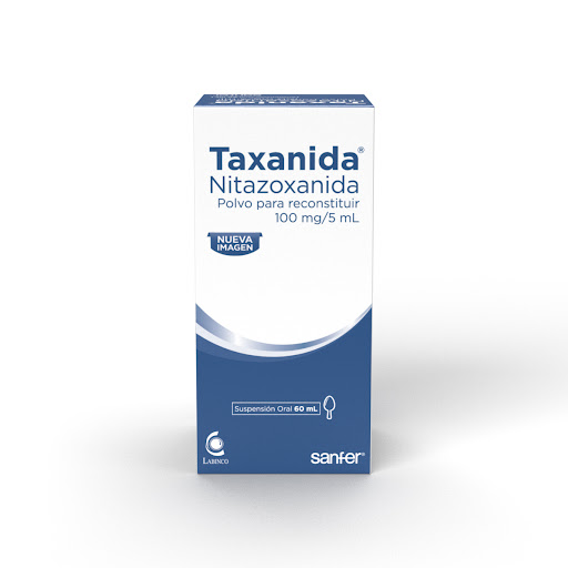Taxanida Nitazoxanida 100mg/5ml Polvo Para Reconstruir Labinco Frasco x 60ml 