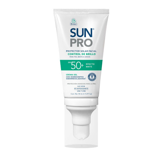 Protector Solar Sunpro Facial Control Brillo Fps 50 x 50 ml
