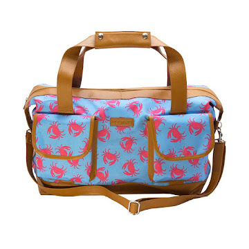 Solo Online Bolso Multiusos Use.Me   Cangrejos Color Azul Con Rosa X 1 Unidad 