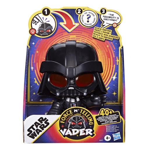 Figura De Acción Star Wars Force N Telling Vader Star Wars  x 1 Es un juguete interactivo que incluye más de 40 respuestas para preguntas de sí o no. Cuenta con ojos digitales animados.