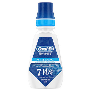 Enjuague Bucal Blanqueador Oral-B 3D White Whitening Frasco x 473 ml  