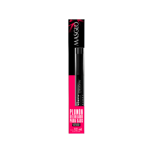 Delineador de Ojos Masglo Negro Plumón x 1.2 ml