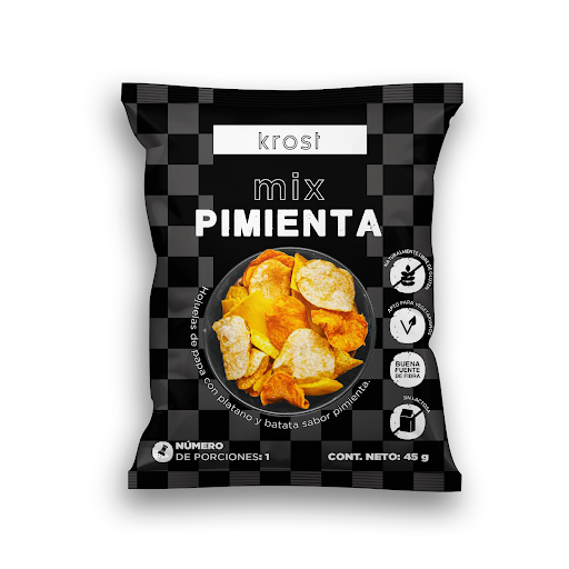 Pasabocas Kost Papa,   Batata y Plátano Paquete x 45 gr