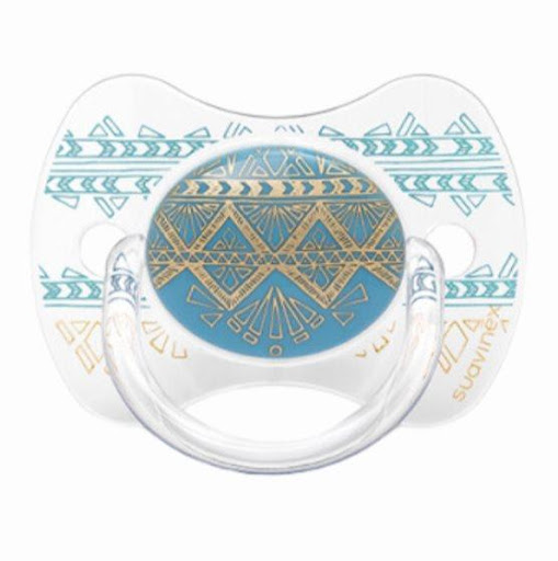 Suavinex Chupo Couture fisiológico 4/18 meses Azul Claro Suavinex Caja x 1 