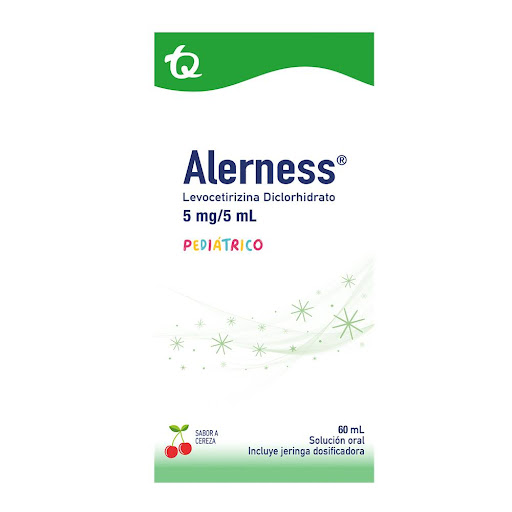 Alerness Levocetirizina Diclorhidrato 5mg/5ml Tecnoquimicas Frasco x 60 ml