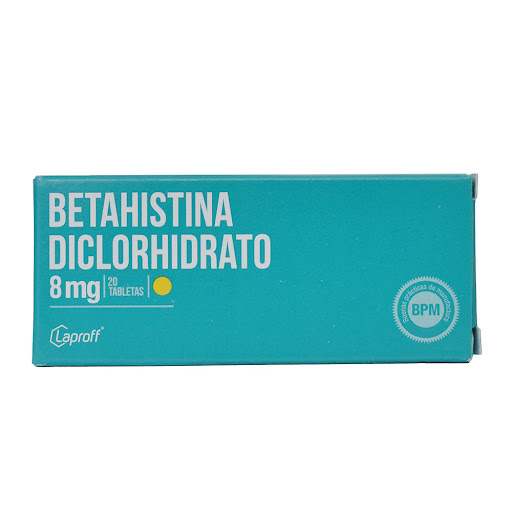 Betahistina Diclorhidrato 8mg Laproff Caja x 20 Tabletas