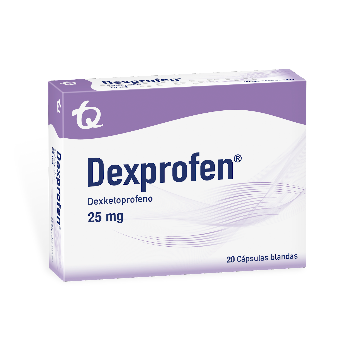 Dexprofen Dexketoprofeno 25 mg Tecnoquimicas Caja x 20 Cápsulas  