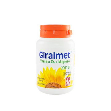 Giralmet Vitamina D3 2000UI Siegfried Sabor Chicle Frasco x 100 Tabletas  