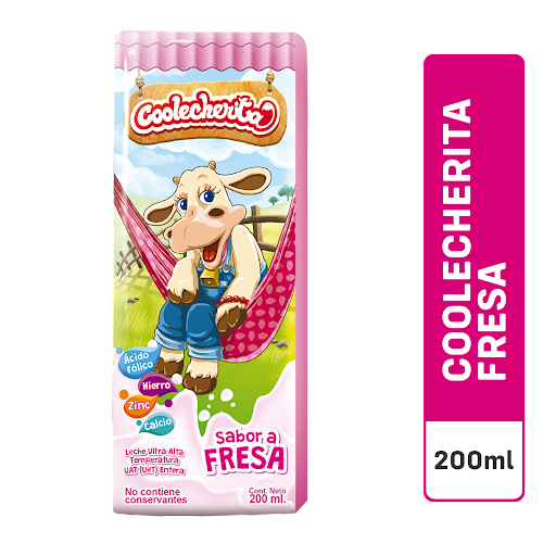 Leche Coolecherita Entera Fresa x 200 ml