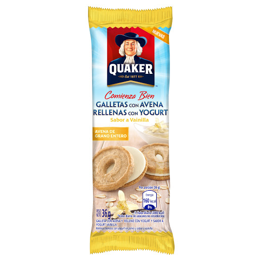 Galleta Quaker Sándwich Vainilla Fracción x 1 und