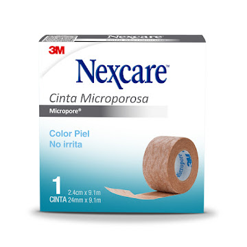 Micropore 3M Nexcare Primeros Auxilios Cinta Quirg.Piel 24mm Caja x1Und.  