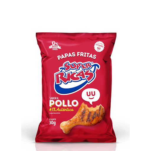 Pasabocas Súper Ricas Papas Fritas Pollo Paquete x 30 gr