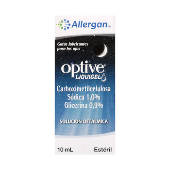 Optive Liquigel Carboximetilcelulosa + Glicerina 0.9% Lágrimas Artificiales Abbvie Frasco x 10 ml  