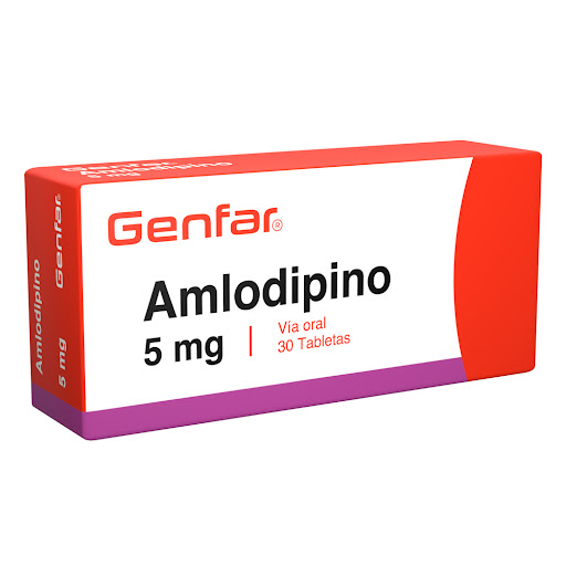 Amlodipino 5 mg Genfar Caja x 30 Tabletas
