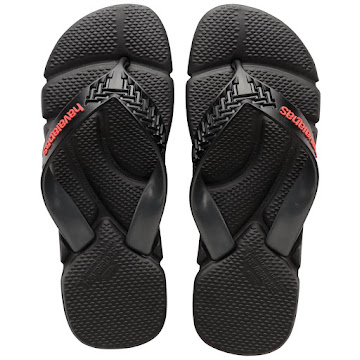 Sandalias Havaianas   Power Negro T45-46 x 1 par 