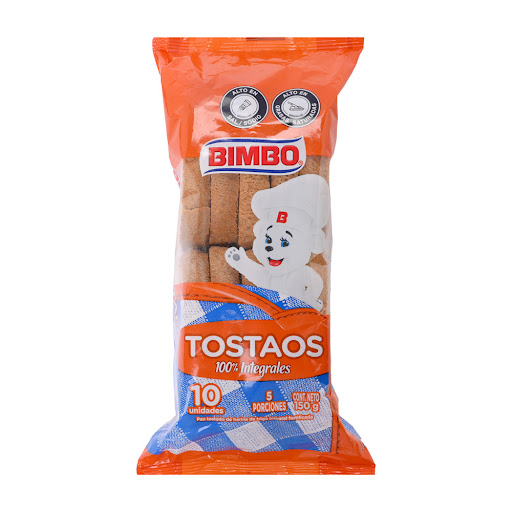 Tostadas Bimbo Tostaos Integrales x 10 und