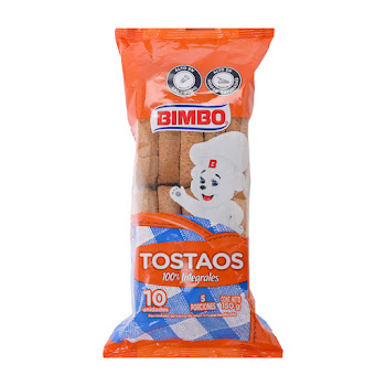 Tostadas Bimbo Tostaos Integrales x 10 und  