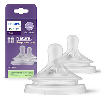 Tetina Avent Natural Response con Válvula Anticólicos Flujo 5 3m+ x 2 und  