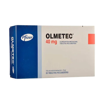 Olmetec Olmesartan 40 mg Pfizer Caja x 30 Tabletas  