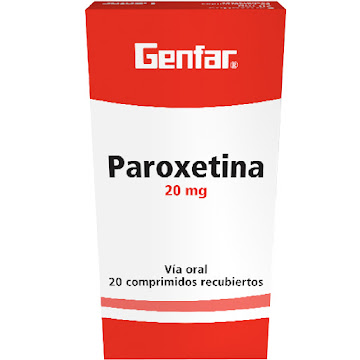 Paroxetina 20 mg Genfar Caja x 20 Comprimidos  