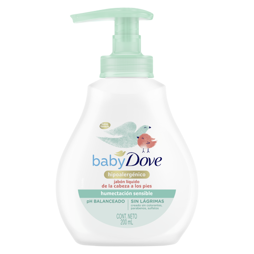 Jabón Dove Baby Líquido Corporal Humectacion Sensible x 200 ml