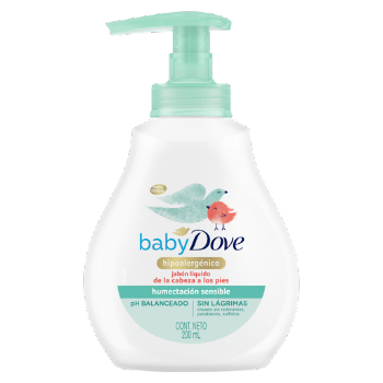 Jabón Dove Baby Líquido Corporal Humectacion Sensible x 200 ml  