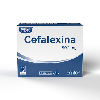 Cefalexina 500 mg Recipe Caja x 24 Cápsulas  