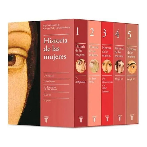 Historia De Las Mujeres. Edición Estuche Taurus Libro x 1.0 ESTUCHE HISTORIA DE LAS MUJERES  Los cinco tomos de una de las obras más destacables del historiador francés George Duby, Historia de las mujeres, en una magnífica edición estuche.  La Antigüedad La E