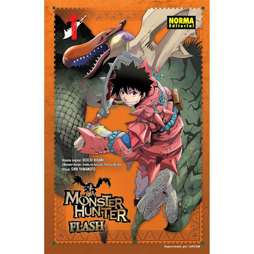 Monster Hunter Flash No. 1 Editorial Norma Libro x 1.0 MONSTER HUNTER FLASH! 01   Autores:Keiichi Hikami, Shin Yamamoto  Colecciones:CÓMIC MANGA  Editoriales:NORMA Editorial  Series:MONSTER HUNTER FLASH!   ESTUPENDA ADAPTACIÓN DE LA FAMOSA SAGA DE VIDEOJU