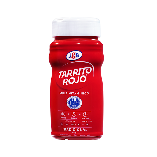 Tarrito Rojo JGB Tradicional Multivitaminico Kola Granulada Frasco x 135 gr