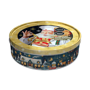 Galleta Navidad Noel   Cofre Circular x 445 gr 