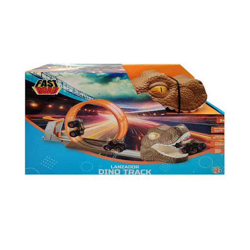Lanzador Dino Track Fast Road Toy Logic Caja x 1 ĦPrepárate para una aventura prehistórica con el Lanzador Dino Track Fast Road de Toy Logic!Este emocionante lanzador de pistas combina la emoción de los dinosaurios con la velocidad de las carreras. 