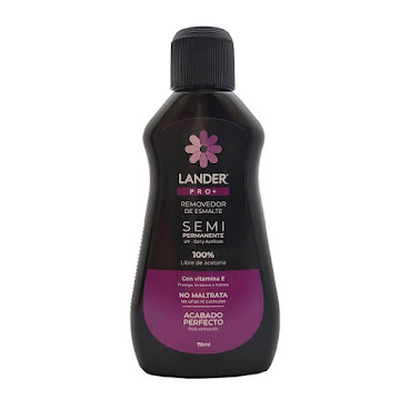Removedor Lander Pro Mas   Para Semipermanente x 70 ml 