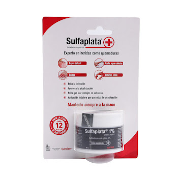 Sulfaplata Sulfadiazina De Plata 1% Crema Bussié Frasco x 30 gr  