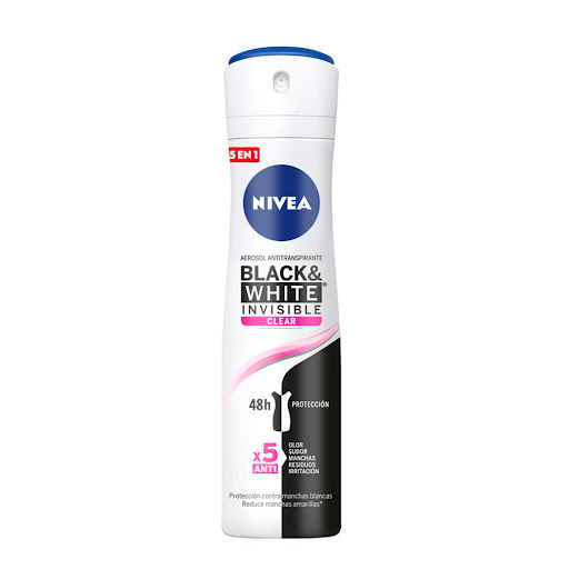 Antitraspirante NIVEA Spray Invisible Black & White 48H x150Ml        