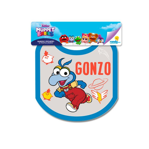 Babero Pequeño Muppets Babies Niño Ronda Ronda caja x 1 Hermoso babero multicolor estampado con un hermoso y divertido diseño, por un lado tela, por el otro un útil plástico para evitar que la ropa de los pequeños se ensucie.Medida: 17,2 cm * 19 cm