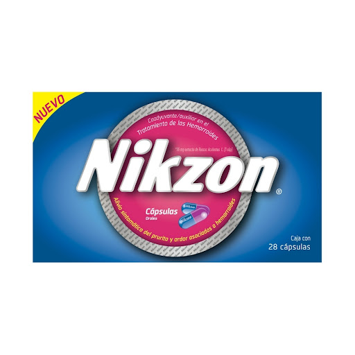 Nikzon Extracto de Ruscus 86 mg Genomma Caja x 28 Cápsulas