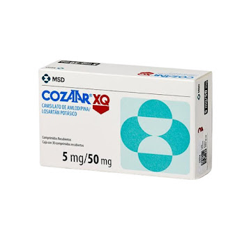 **Cozaar XQ 5/50Mg Tab. Caja x30Tab. MSD Amlodipino Losartán Potásico     
