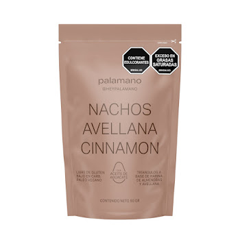 Nachos Palamano Avellana Y Almendras Sabor Canela Paquete x 90 gr  