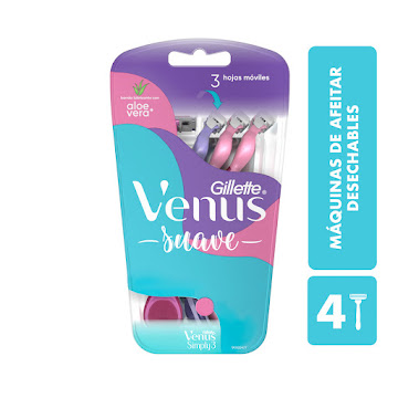 //Maquina de Afeitar GILLETE VENUS 3 Simply Triple Hoja x4Und             